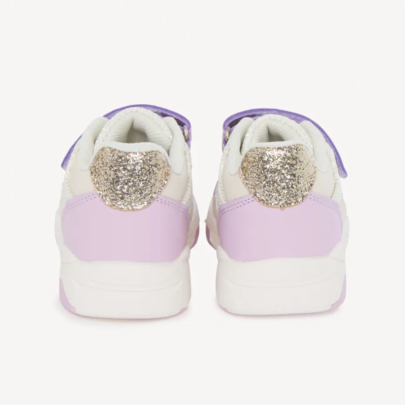 Baskets de sport à mesh et paillettes pour bébé fille