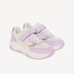 Baskets de sport à mesh et paillettes pour fille