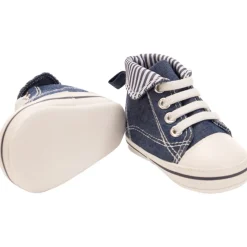 Baskets montantes souples effet jean pour bébé garçon