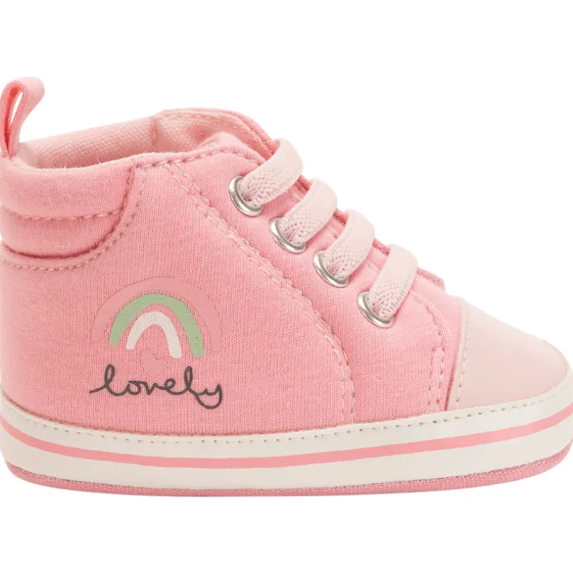 Baskets montantes souples print Lovely pour bébé fille