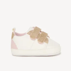 Baskets sneakers à empiècements pailletés pour bébé fille