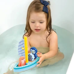 Bateau de bain avec pingouin et morse en mousse