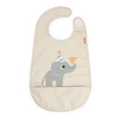 Bavoir imperméable avec velcro Celebration Sable