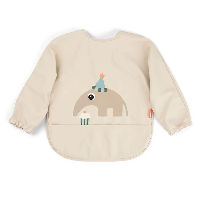 Bavoir imperméable à manches avec poche Celebration Sable