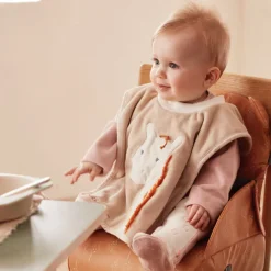 Bavoir éponge Funny avec pouët Tiga beige