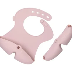 Bavoir silicone de voyage Roll Up Blush 4m+
