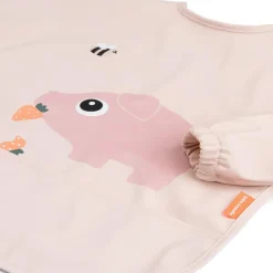 Bavoir tablier imperméable à poche Tiny Farm rose