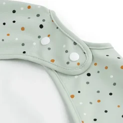 Bavoir tablier manches longues avec poche - Happy Dots Vert