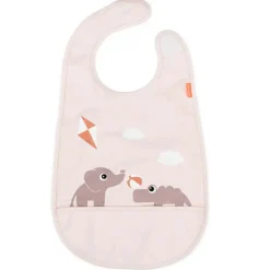 Bavoir velcro imperméable Playground Rose
