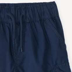 Bermuda cargo uni en popeline pour garçon