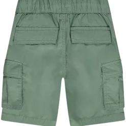 Bermuda cargo uni en popeline pour garçon