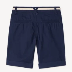 Bermuda ceinturé en twill pour garçon