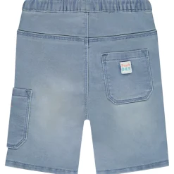Bermuda effet denim avec poches et print embossé pour bébé garçon