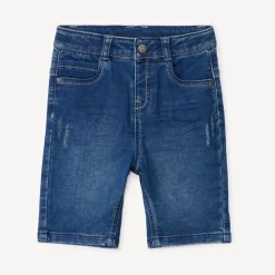 Bermuda effet jean froissé pour bébé garçon