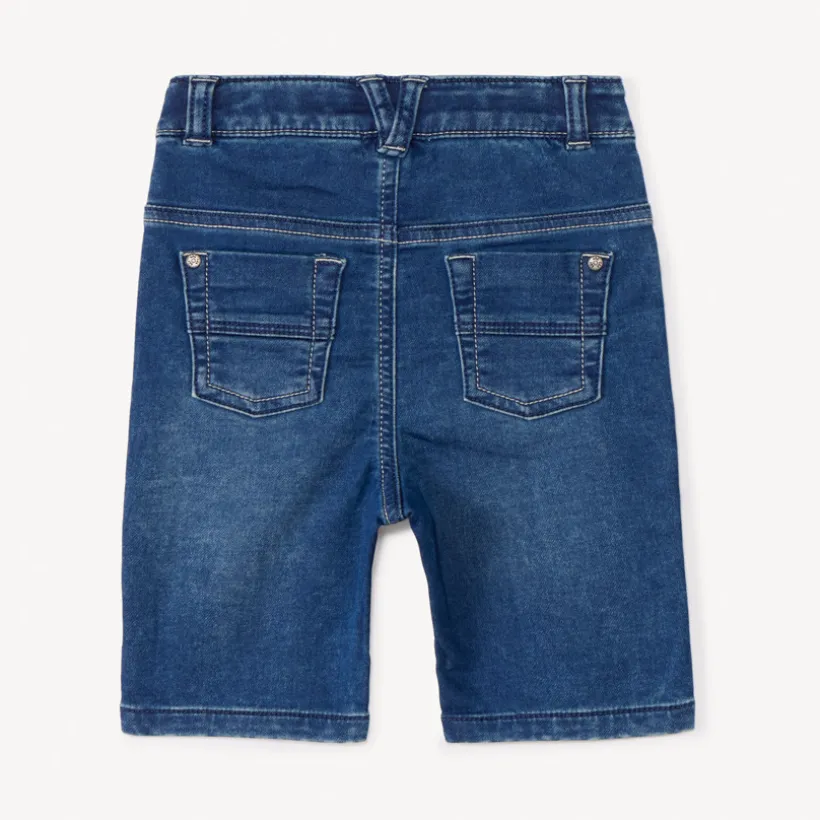 Bermuda effet jean froissé pour bébé garçon