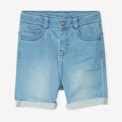 Bermuda effet jean froissé pour bébé garçon