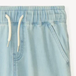 Bermuda effet jean à poche printée pour garçon