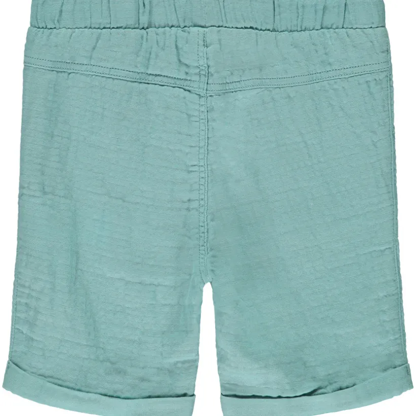 Bermuda en double gaze unie pour bébé garçon