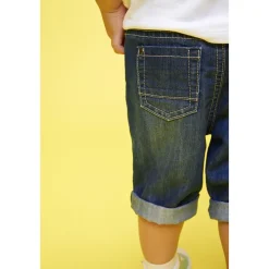 Bermuda en jean effet délavé pour bébé garçon
