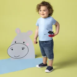 Bermuda en jean effet délavé pour bébé garçon