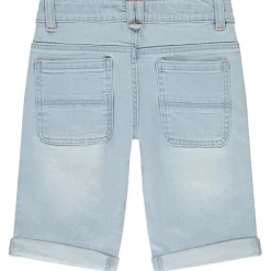 Bermuda en jean effets used et délavé pour garçon