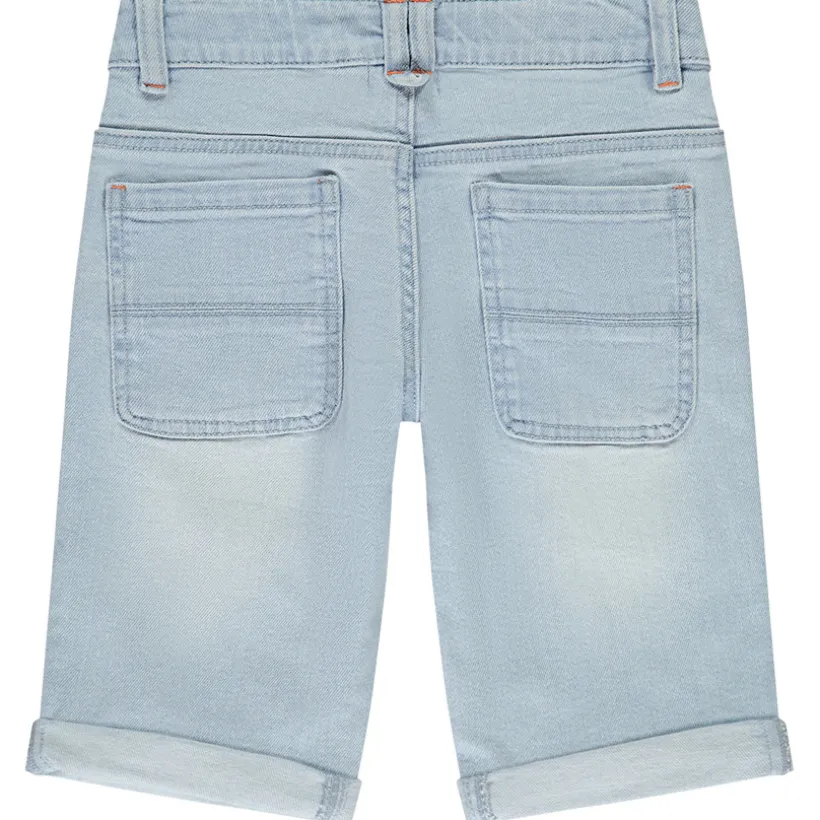 Bermuda en jean effets used et délavé pour garçon