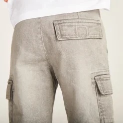 Bermuda en jean style cargo pour garçon