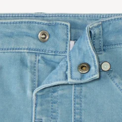 Bermuda en jean style workwear avec broderie palmier pour bébé garçon