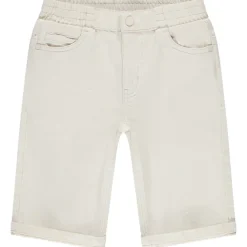 Bermuda en jean uni avec taille élastiquée pour garçon
