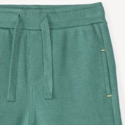 Bermuda en maille nid d’abeille uni pour bébé garçon