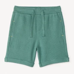 Bermuda en maille nid d’abeille uni pour bébé garçon
