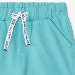 Bermuda en molleton uni pour bébé garçon