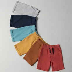 Bermuda en molleton uni à taille élastiquée pour garçon