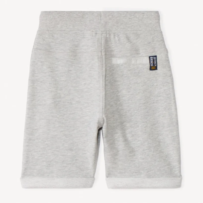 Bermuda en molleton uni à taille élastiquée pour garçon