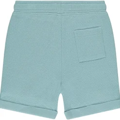 Bermuda en nid d'abeille avec patch dino pour bébé garçon