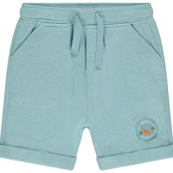 Bermuda en nid d'abeille avec patch dino pour bébé garçon