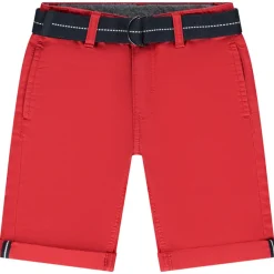 Bermuda en toile avec ceinture tissée amovible pour garçon