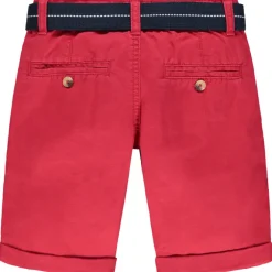 Bermuda en toile avec ceinture tissée amovible pour garçon