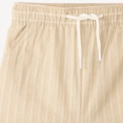 Bermuda en toile à rayures pour bébé garçon