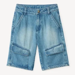 Bermuda skater en denim pour garçon