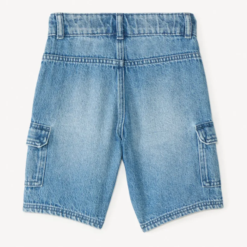Bermuda style cargo en denim pour garçon