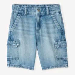 Bermuda style cargo en denim pour garçon