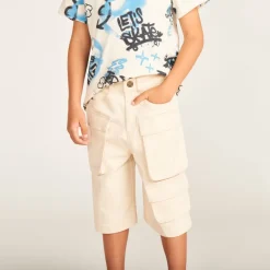 Bermuda style cargo en twill pour garçon