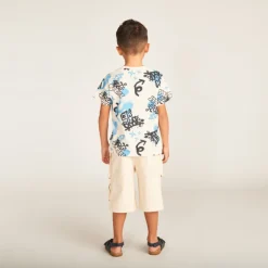 Bermuda style cargo en twill pour garçon