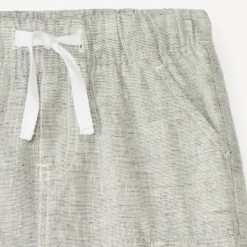 Bermuda style cargo uni en toile pour bébé garçon