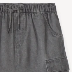 Bermuda style cargo uni pour bébé garçon