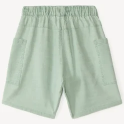 Bermuda uni avec poches charpentier pour garçon