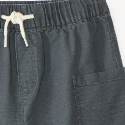 Bermuda uni avec poches charpentier pour garçon