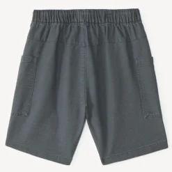 Bermuda uni avec poches charpentier pour garçon