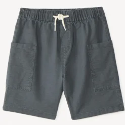 Bermuda uni avec poches charpentier pour garçon